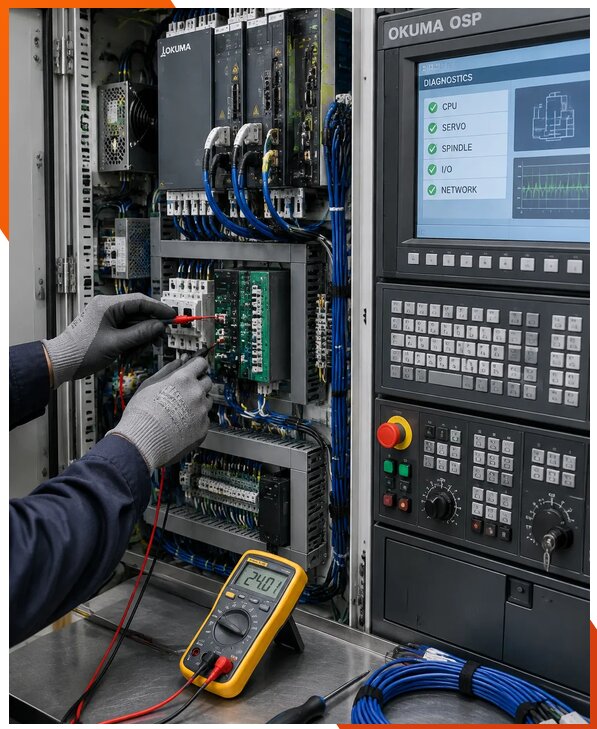 Ремонт систем ЧПУ Okuma OSP в Курске